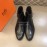 Hermes Cowhide Chelsea Boots For Men Black