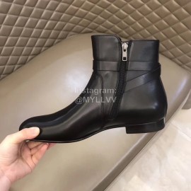 Hermes Cowhide Chelsea Boots For Men Black
