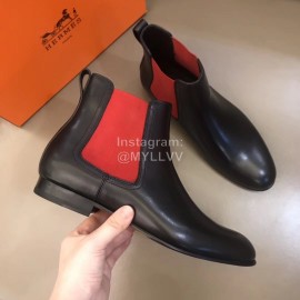 Hermes Cowhide Chelsea Boots For Men