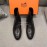 Hermes Black Cowhide Chelsea Boots For Men