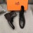 Hermes Black Cowhide Chelsea Boots For Men