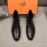 Hermes Cowhide Black Chelsea Boots For Men