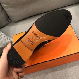 Hermes Cowhide Black Chelsea Boots For Men