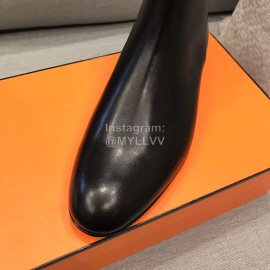 Hermes Cowhide Black Chelsea Boots For Men