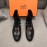 Hermes Cowhide Chelsea Short Boots For Men Black