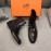 Hermes Cowhide Chelsea Short Boots For Men Black