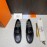 Hermes New Cowhide Casual Loafers For Men Black