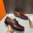 Hermes New Cowhide Casual Loafers For Men Brown