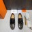 Hermes New Cowhide Casual Loafers For Men Coffee