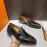 Hermes Belt Buckle Shape Leather Loafers For Men