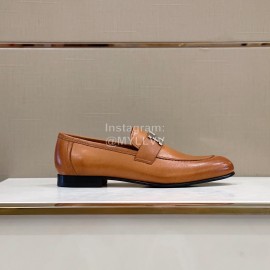 Hermes Soft Cowhide Casual Loafers For Men Brown