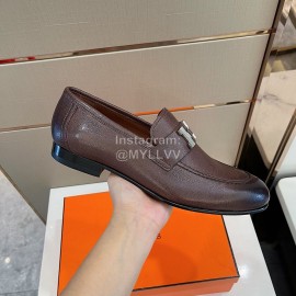 Hermes Soft Cowhide Casual Loafers For Men 
