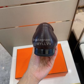 Hermes Soft Cowhide Casual Loafers For Men 