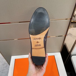 Hermes Soft Cowhide Casual Loafers For Men 