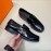 Hermes Cowhide Business Loafers For Men Black
