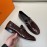 Hermes Cowhide Business Loafers For Men Brown