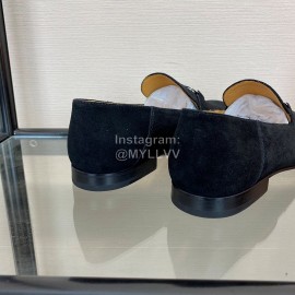 Hermes Velvet Calf Leather Business Loafers For Men 