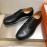 Hermes Calf Leather Lace Up Business Shoes For Men Black