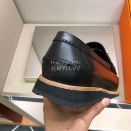 Hermes Calf Leather H Buckle Business Shoes For Men