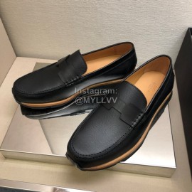 Hermes Calf Leather Business Shoes For Men Black