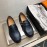 Hermes Calf Leather Business Shoes For Men Navy
