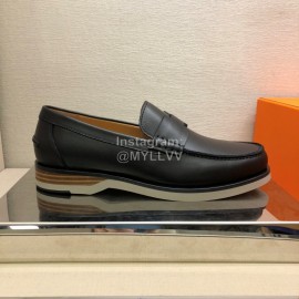 Hermes New Calf Leather Business Shoes For Men
