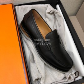 Hermes New Calf Leather Business Shoes For Men
