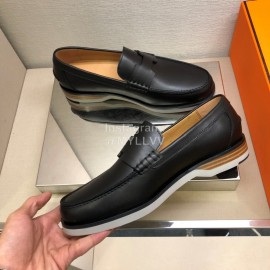 Hermes New Calf Leather Business Shoes For Men