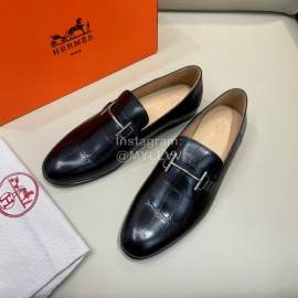 Hermes Fashion Calf Leather Business Shoes For Men