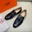 Hermes Fashion Calf Leather Business Shoes For Men