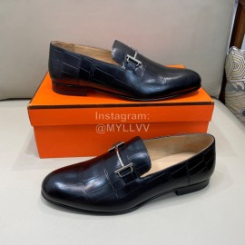 Hermes Fashion Calf Leather Business Shoes For Men