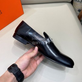 Hermes Fashion Calf Leather Business Shoes For Men