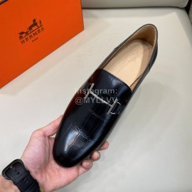 Hermes Fashion Calf Leather Business Shoes For Men