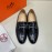 Hermes Fashion Calf Leather Business Shoes For Men Black