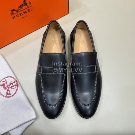 Hermes Fashion Cowhide Business Shoes For Men