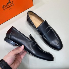 Hermes Fashion Cowhide Business Shoes For Men