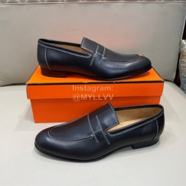 Hermes Fashion Cowhide Business Shoes For Men