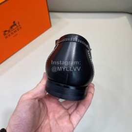 Hermes Fashion Cowhide Business Shoes For Men