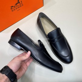 Hermes Fashion Cowhide Casual Business Shoes For Men