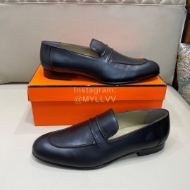 Hermes Fashion Cowhide Casual Business Shoes For Men