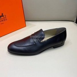 Hermes Fashion Cowhide Casual Business Shoes For Men