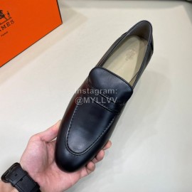 Hermes Fashion Cowhide Casual Business Shoes For Men