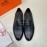 Hermes Fashion Black Cowhide Casual Business Shoes For Men