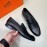 Hermes Fashion Black Cowhide Casual Business Shoes For Men