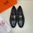 Hermes Fashion Calf Leather H Buckle Business Shoes For Men