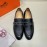 Hermes Classic Calfskin Business Shoes For Men 
