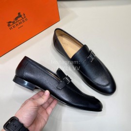 Hermes Classic Calfskin Business Shoes For Men 