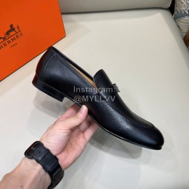 Hermes Classic Calfskin Business Shoes For Men 