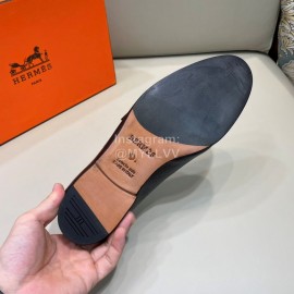 Hermes Classic Calfskin Business Shoes For Men 