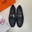 Hermes Shining Calfskin Business Shoes For Men 